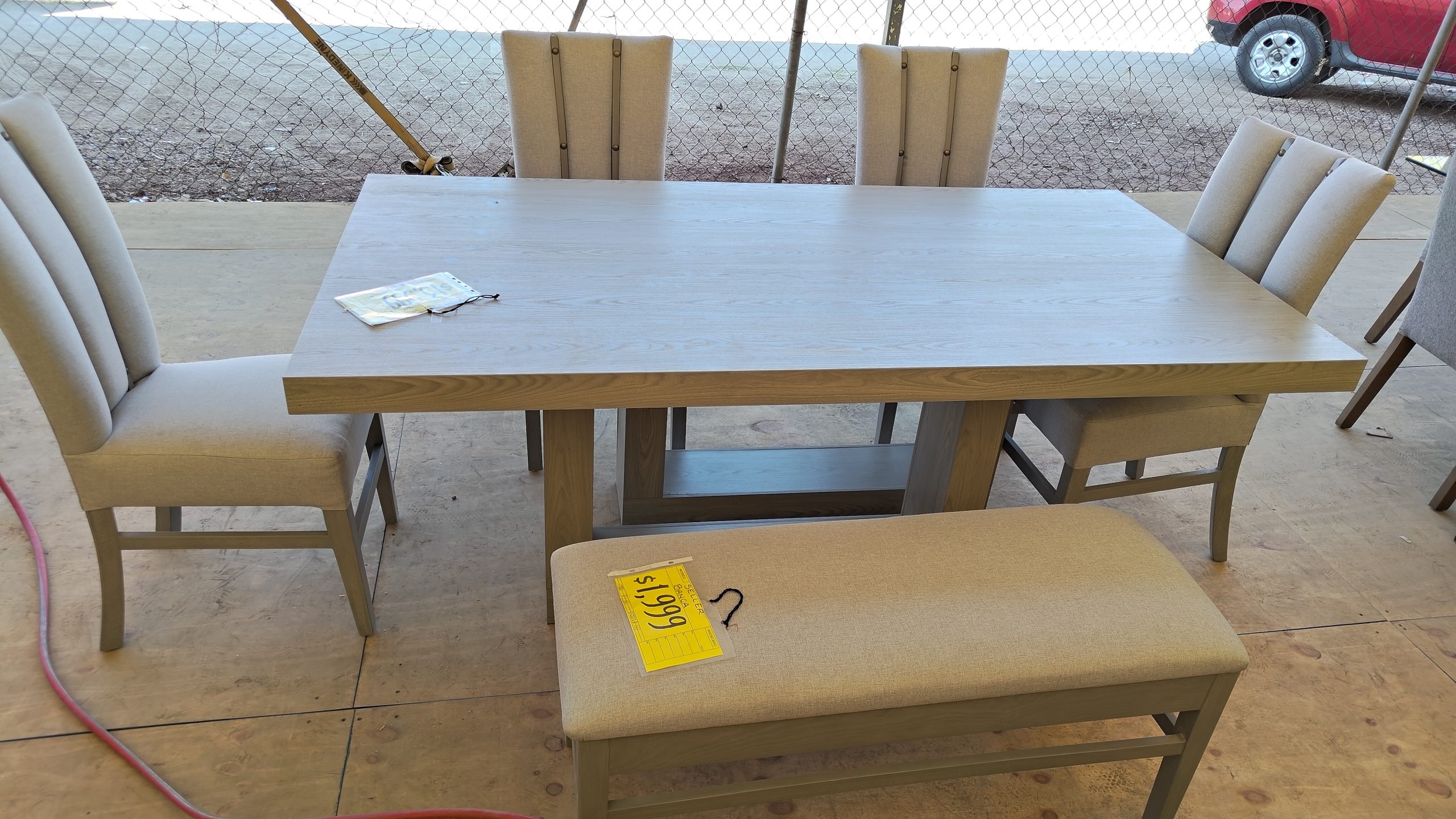 CONSTANZA - SELLER MESA 4 SILLAS BANCA